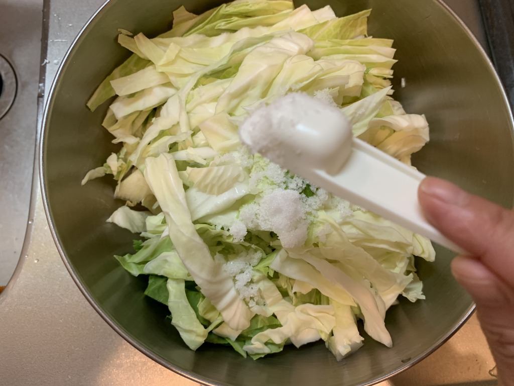 野菜ひとつ キャベツのあっさりピクルス 週末の作り置きレシピ