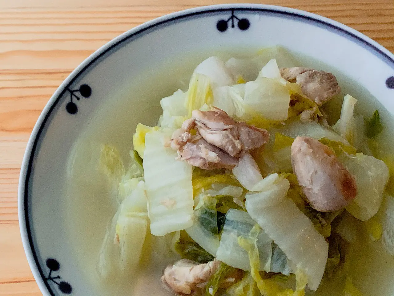 白菜の鶏塩スープ 週末の作り置きレシピ