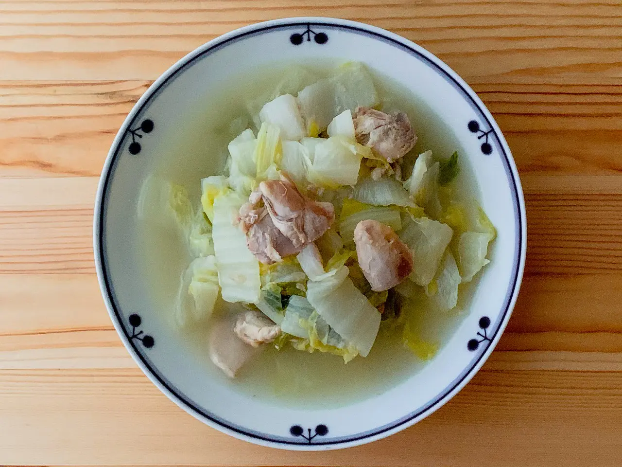 白菜の鶏塩スープ