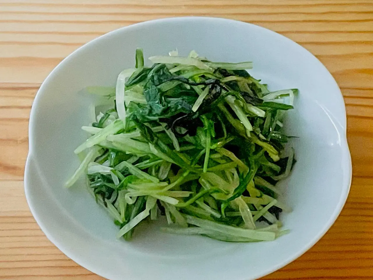 【野菜ひとつ】水菜の塩昆布ナムル