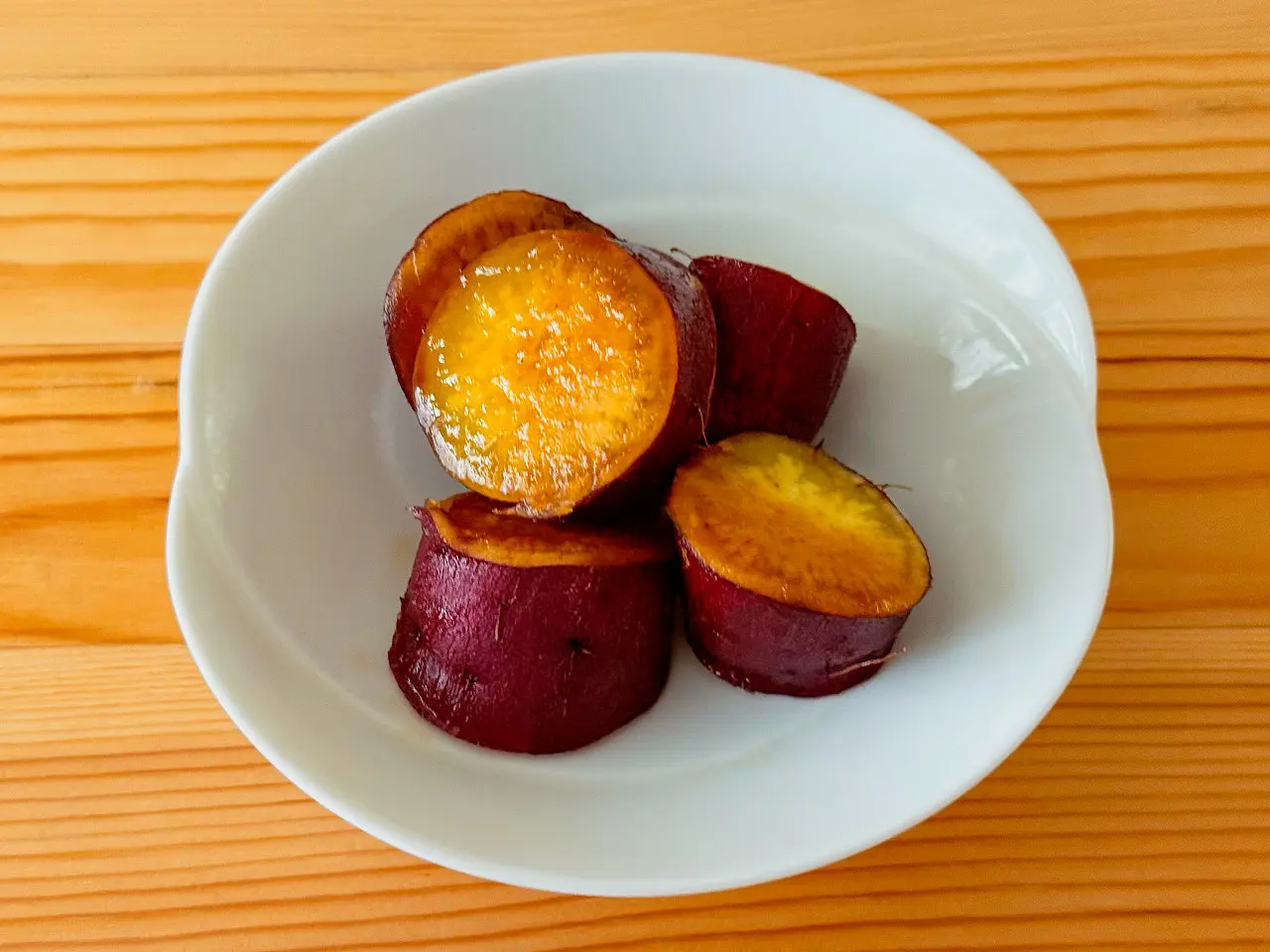 水なしで作るさつまいもの甘辛煮