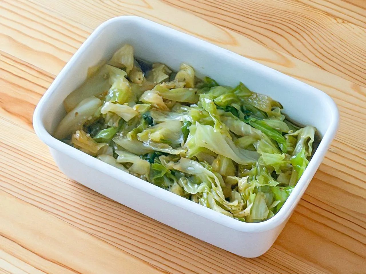 【野菜ひとつ】キャベツのやみつき醤油ごま蒸し