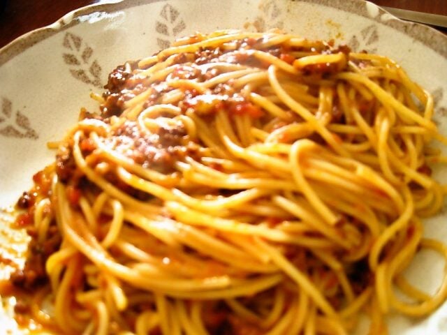 休日に作る本格スパゲティ・ボロネーゼ （ミートソース）