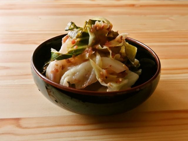 【野菜ひとつ】大量消費　旨味たっぷりキャベツの梅和え