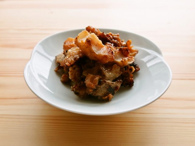 【野菜ひとつ】たたきれんこんの粗挽き黒こしょう炒め