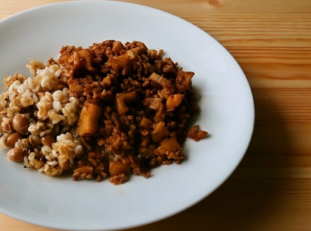 れんこん和風ドライカレー
