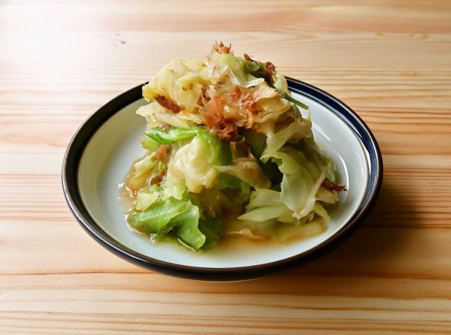 【野菜ひとつ】大量消費　キャベツの旨味おひたし